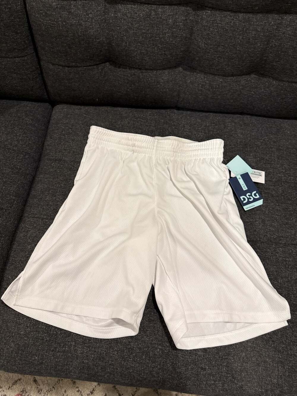 DSG Girls' Basketball Shorts, Pure White, Size XL